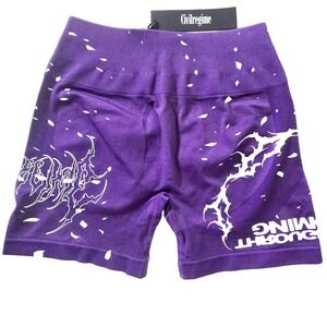 Civil Regime Blowout Kelly Seamless Short Womens Medium Bright Purple High Waist